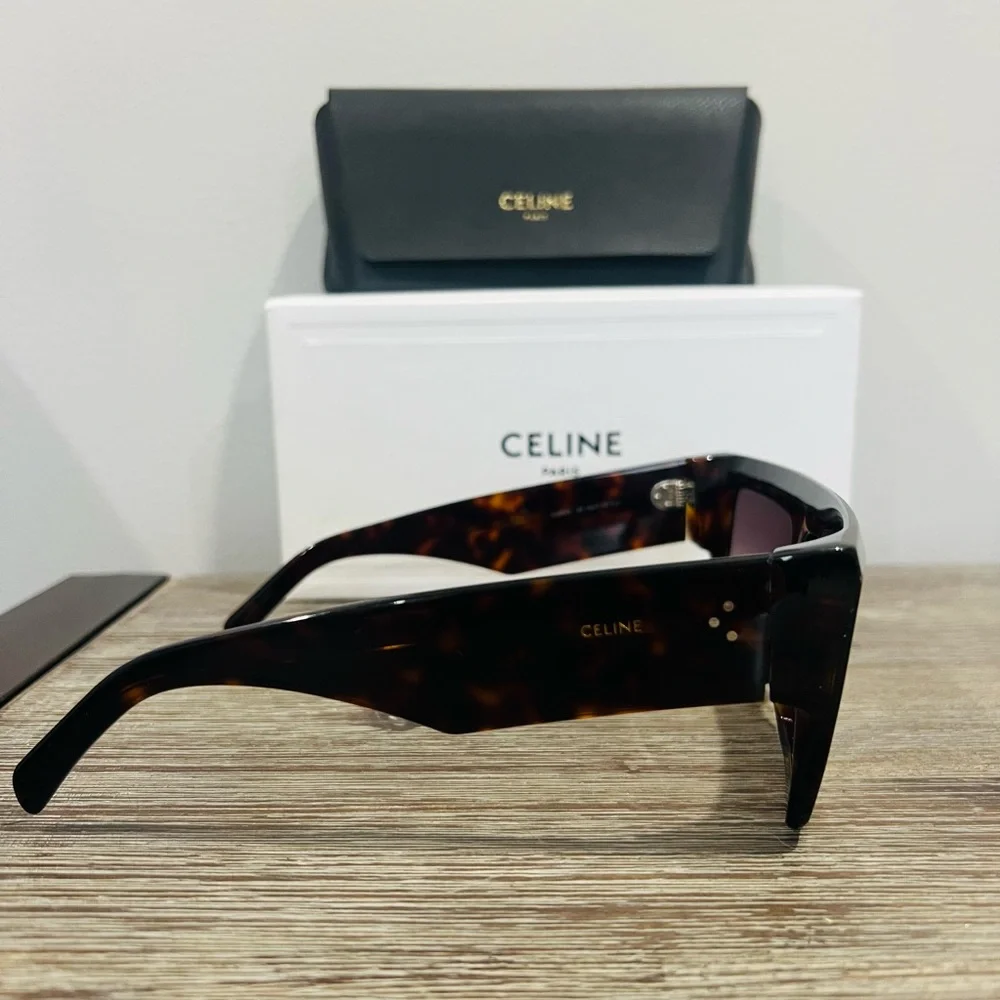 Celine Tortoise Shell Sunglasses - Picture 4 of 16
